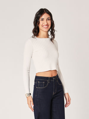 Maglia con trecce