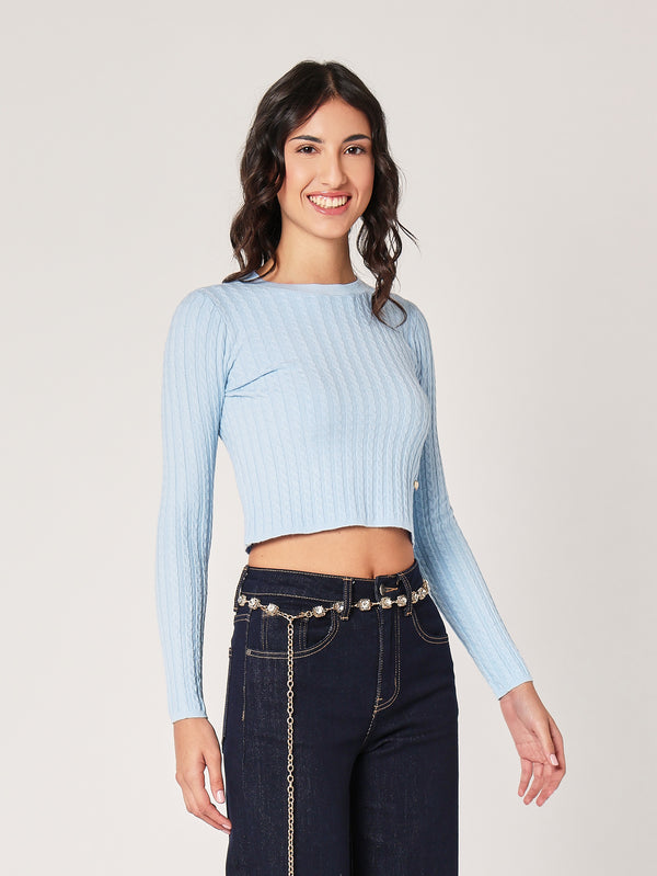 Maglia con trecce