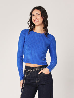 Maglia con trecce