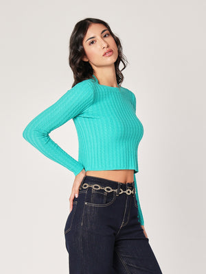 Maglia con trecce