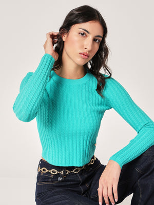 Maglia con trecce