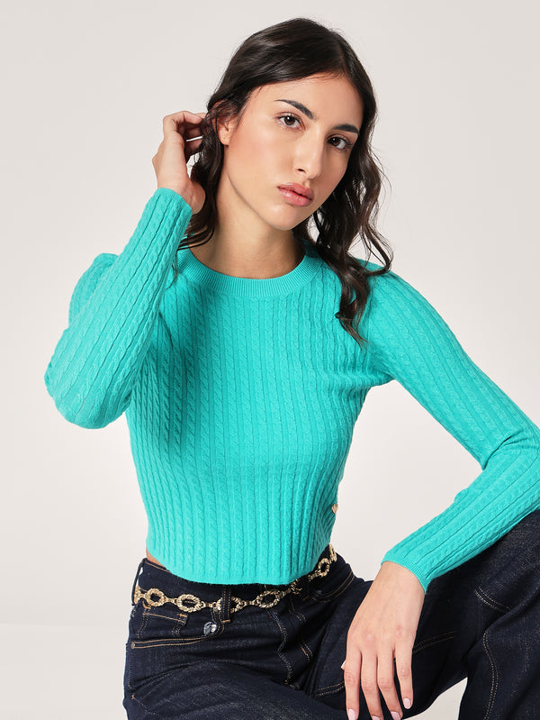 Maglia con trecce