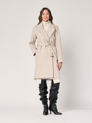 Cappotto con cintura