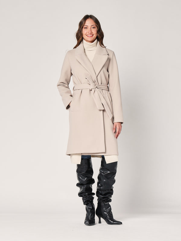 Cappotto con cintura