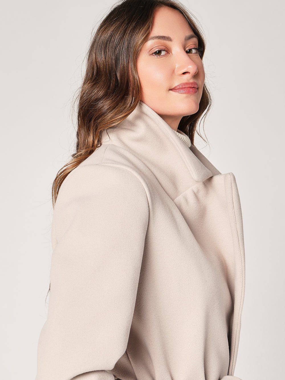 Cappotto con cintura