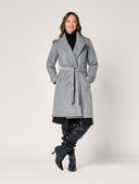 Cappotto con cintura