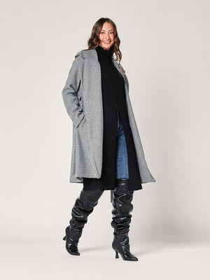 Cappotto con cintura