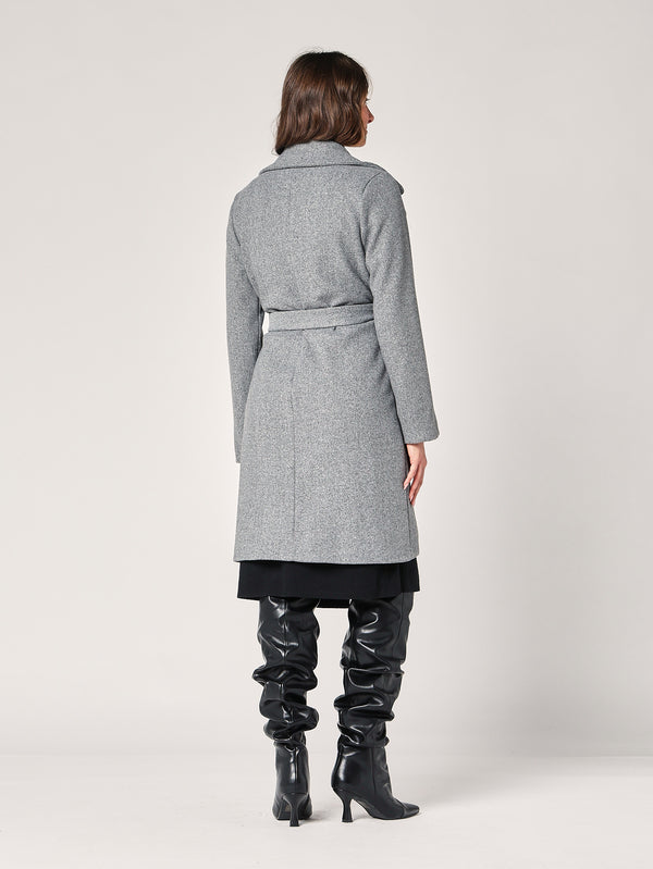 Cappotto con cintura