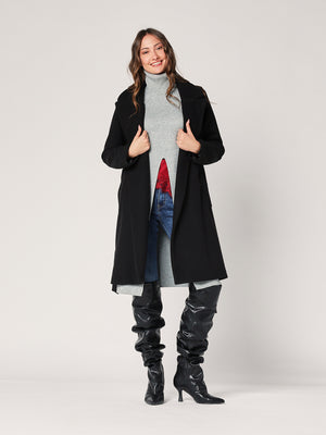 Cappotto con cintura