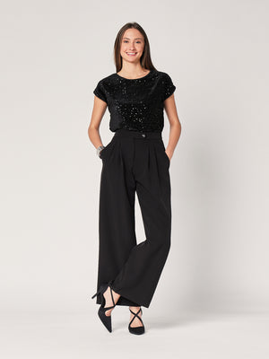 Maglia con paillettes