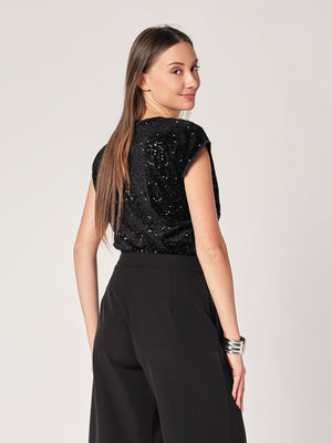 Maglia con paillettes