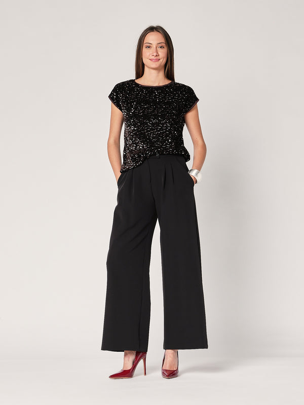 Maglia con paillettes