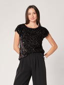 Maglia con paillettes