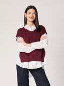 Gilet con bottoni a lato