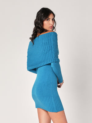Abito maglia collo fascia