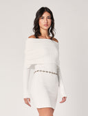 Abito maglia collo fascia