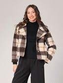 Kurzer karierter Mantel