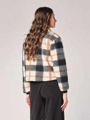 Kurzer karierter Mantel