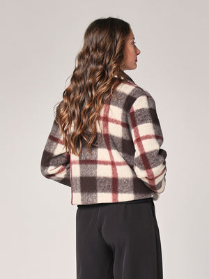 Kurzer karierter Mantel