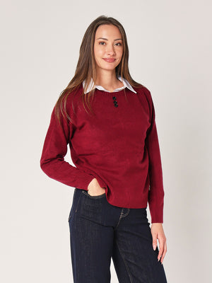Maglia over con bottoni