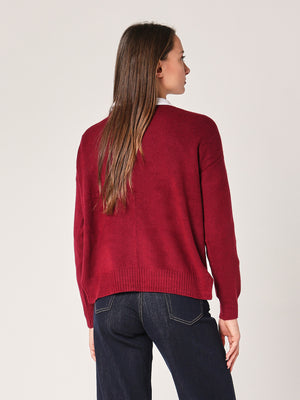 Maglia over con bottoni