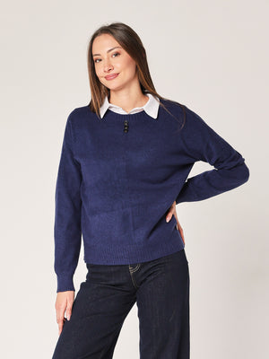 Maglia over con bottoni
