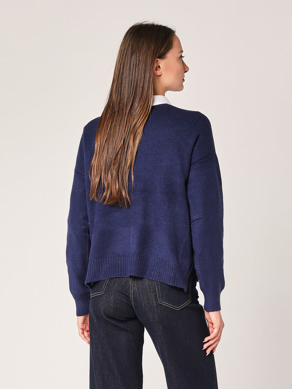 Maglia over con bottoni