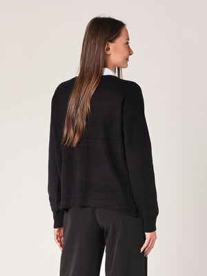 Maglia over con bottoni