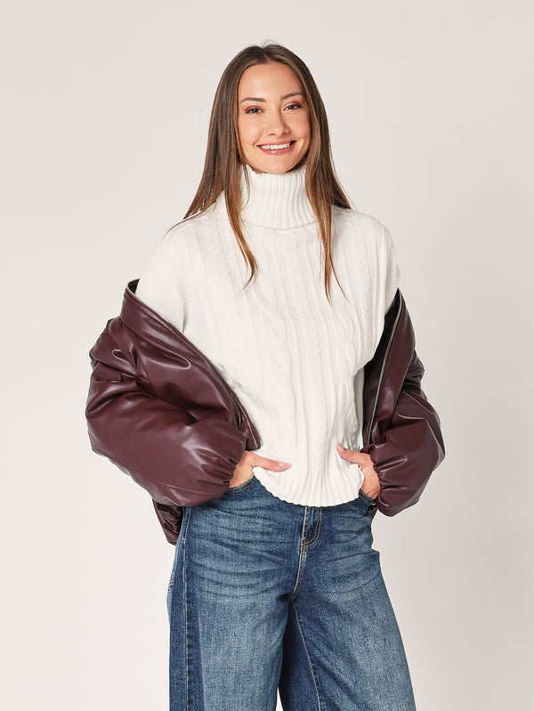 Dolcevita con trecce