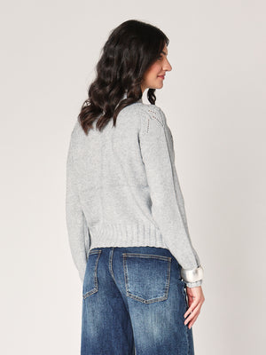 Maglia collo lavorato