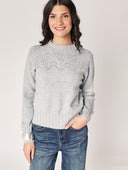 Maglia collo lavorato