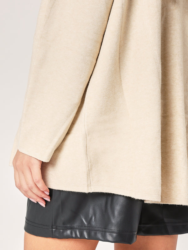 Giacca maglia zip con cappucci