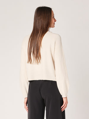 Maglia girocollo cropped