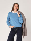 Maglia girocollo cropped