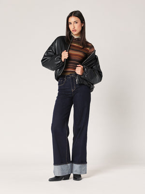 Dolcevita a righe cashmere