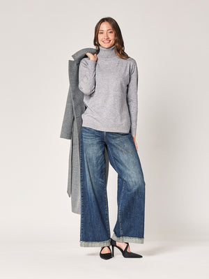 Oversized Rollkragenpullover