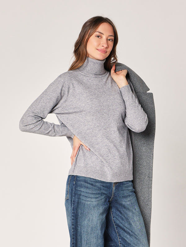 Oversized Rollkragenpullover