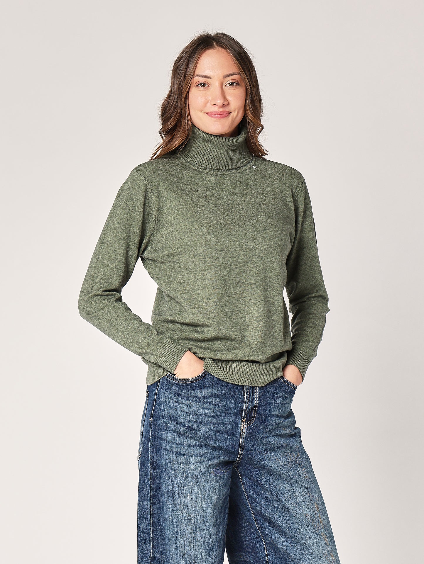 Oversized Rollkragenpullover