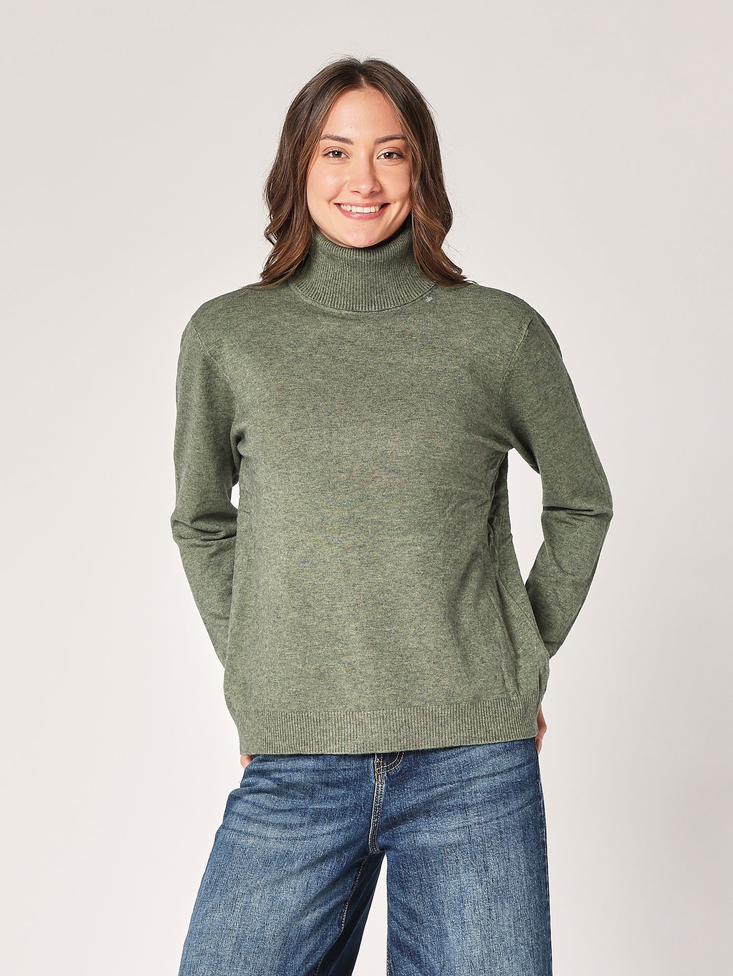Oversized Rollkragenpullover