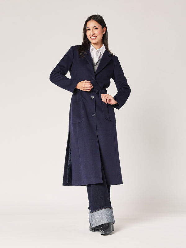 Cappotto con spacchi laterali