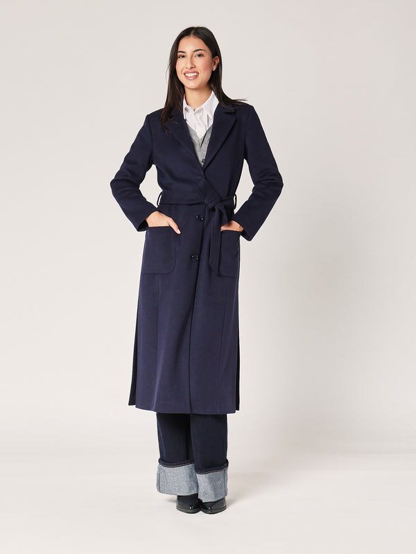 Cappotto con spacchi laterali