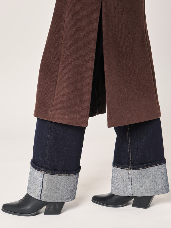 Cappotto con spacchi laterali