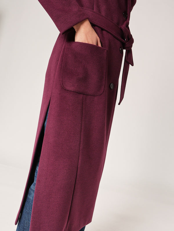 Cappotto con spacchi laterali