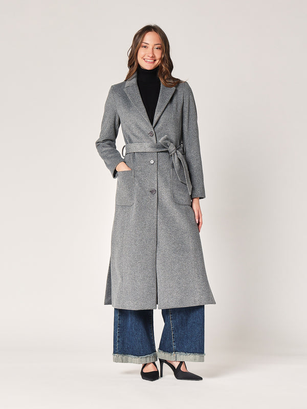 Cappotto con spacchi laterali