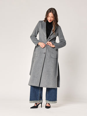 Cappotto con spacchi laterali