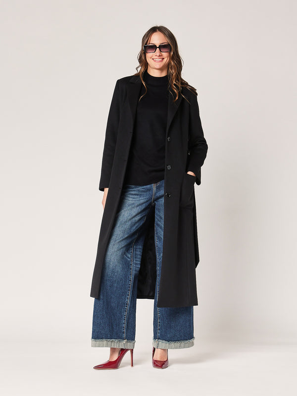 Cappotto con spacchi laterali