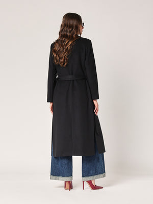 Cappotto con spacchi laterali