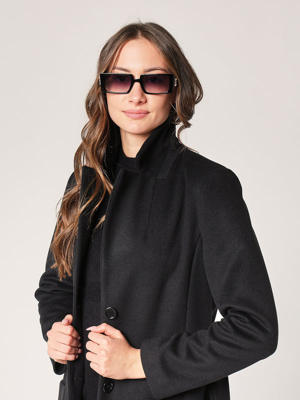 Cappotto con spacchi laterali