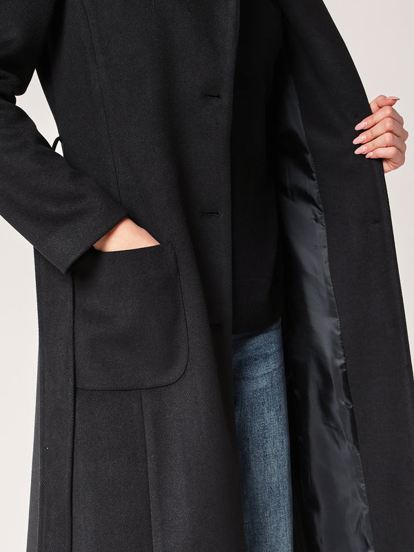 Cappotto con spacchi laterali