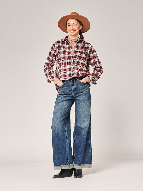 kariertes Flanellhemd